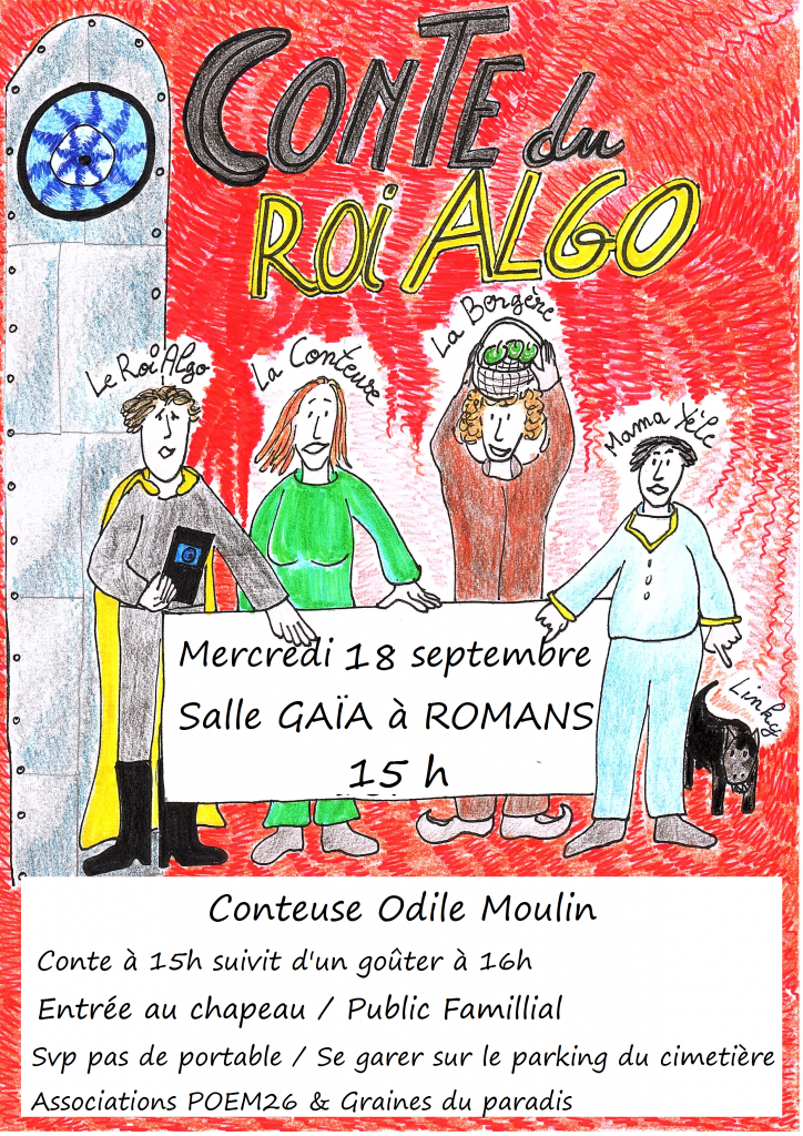 AFFICHE ROI ALGO - 18 sept - salle Gaïa